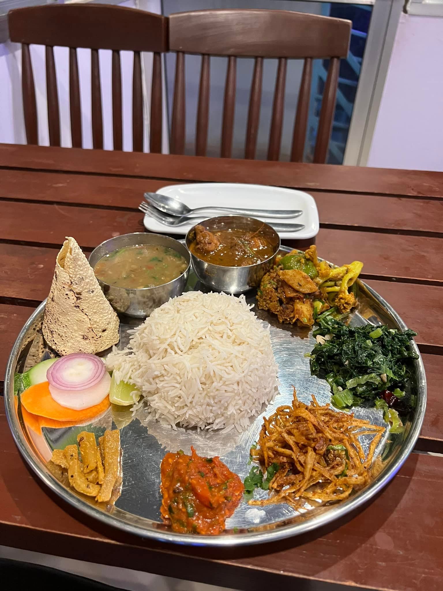 Dal bhat thali